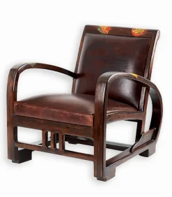 Découvrez Nos Meubles En Teck|Fauteuils|Cocktail Scandinave Fauteuil teck et cuir RETRO
