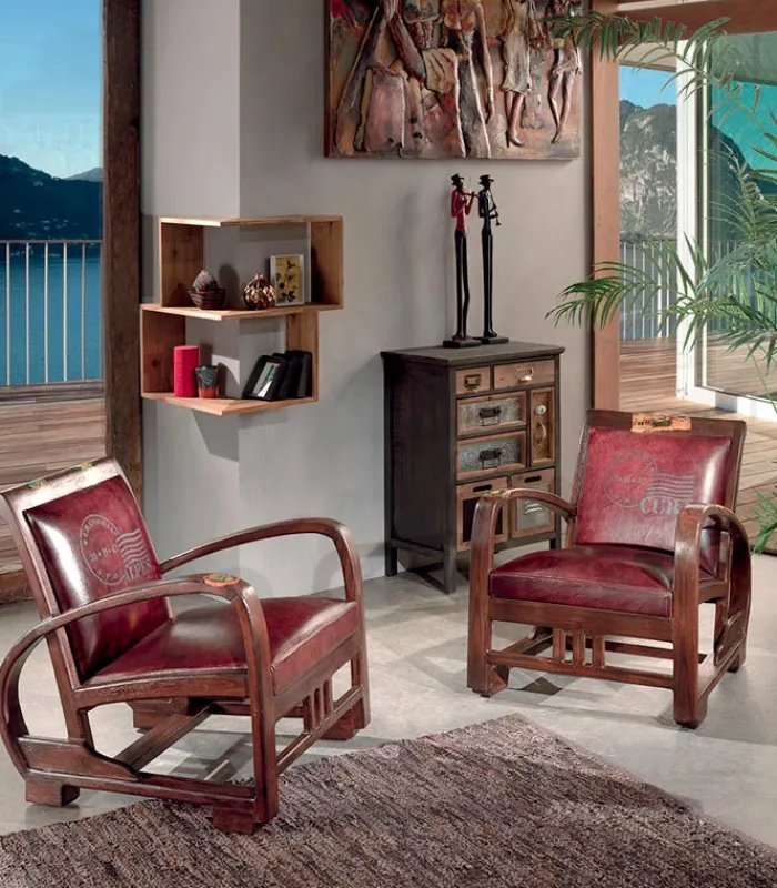 Découvrez Nos Meubles En Teck|Fauteuils|Cocktail Scandinave Fauteuil teck et cuir RETRO