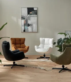 Fauteuils|Cocktail Scandinave Fauteuil tournant BANON