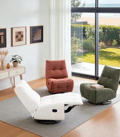 Fauteuils|Cocktail Scandinave Fauteuil tournant relax DELSON