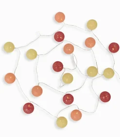 Décorations Led|Cocktail Scandinave Guirlande lumineuse boules jaunes oranges