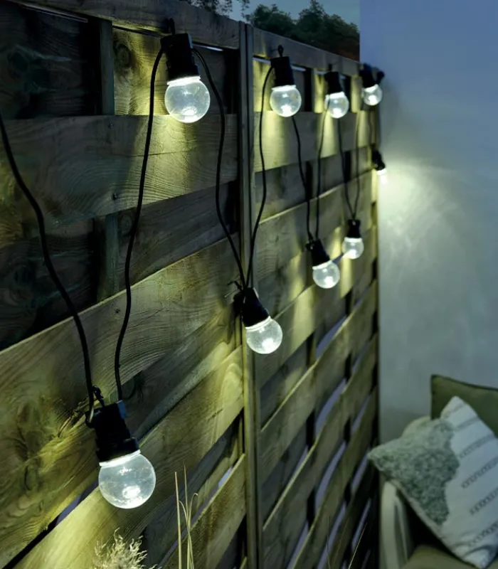 Décorations Led|Cocktail Scandinave Guirlande lumineuse boules 10 LED