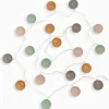 Décorations Led|Cocktail Scandinave Guirlande lumineuse boules vertes roses