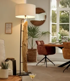 Lampadaires|Découvrez Nos Meubles En Teck|Cocktail Scandinave Lampadaire teck KALI