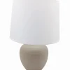 Lampes De Table|Cocktail Scandinave Lampe céramique abat-jour blanc