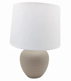 Lampes De Table|Cocktail Scandinave Lampe céramique abat-jour blanc