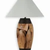 Lampes De Table|Découvrez Nos Meubles En Teck|Cocktail Scandinave Lampe exotique teck et métal MULIA