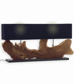 Lampes De Table|Découvrez Nos Meubles En Teck|Cocktail Scandinave Lampe exotique teck RAUNA