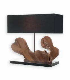 Lampes De Table|Découvrez Nos Meubles En Teck|Cocktail Scandinave Lampe exotique teck RAUNA PM