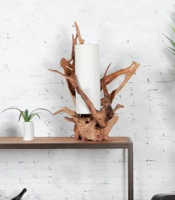 Lampes De Table|Découvrez Nos Meubles En Teck|Cocktail Scandinave Lampe exotique teck VITAN