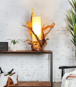 Lampes De Table|Découvrez Nos Meubles En Teck|Cocktail Scandinave Lampe exotique teck VITAN