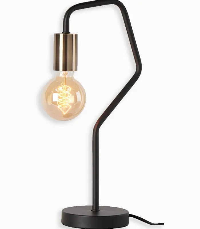 Lampes De Table|Cocktail Scandinave Lampe métal douille doré