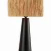 Lampes De Table|Cocktail Scandinave Lampe naturelle céramique et raphia SANTI