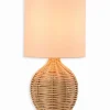 Lampes De Table|Cocktail Scandinave Lampe naturelle rotin RITA