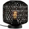 Lampes De Table|Cocktail Scandinave Lampe rotin noir BUDI