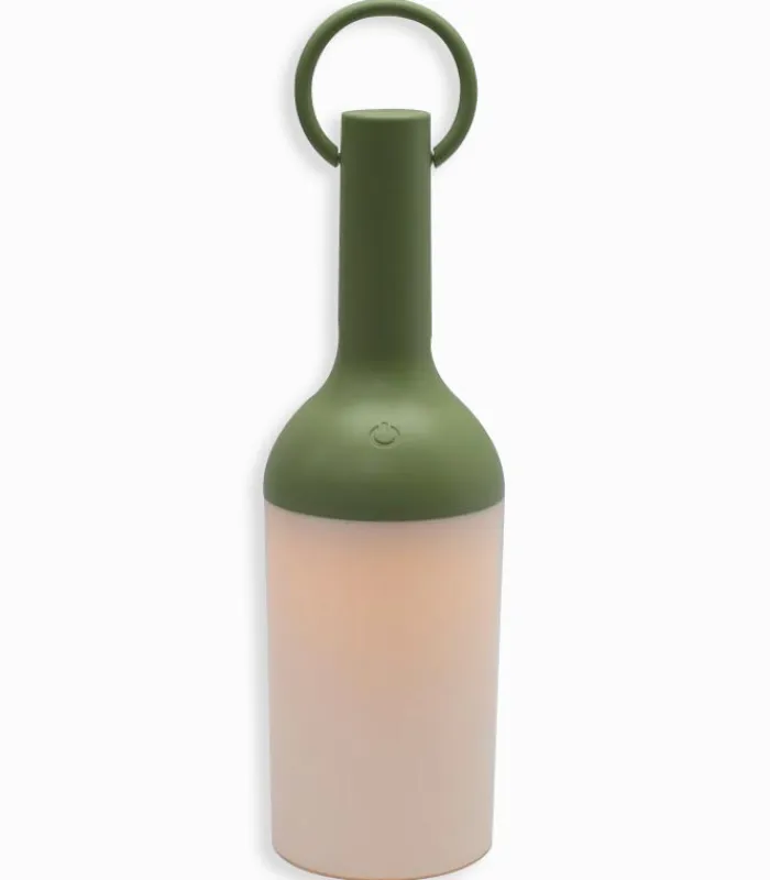 Décorations Led|Cocktail Scandinave Lanterne LED Bivouac vert sauge