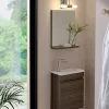 Meubles Avec Vasques|Cocktail Scandinave Lave-mains gris HOVE