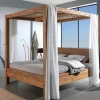 Découvrez Nos Meubles En Teck|Lits|Cocktail Scandinave Lit à baldaquin teck recyclé LUNA
