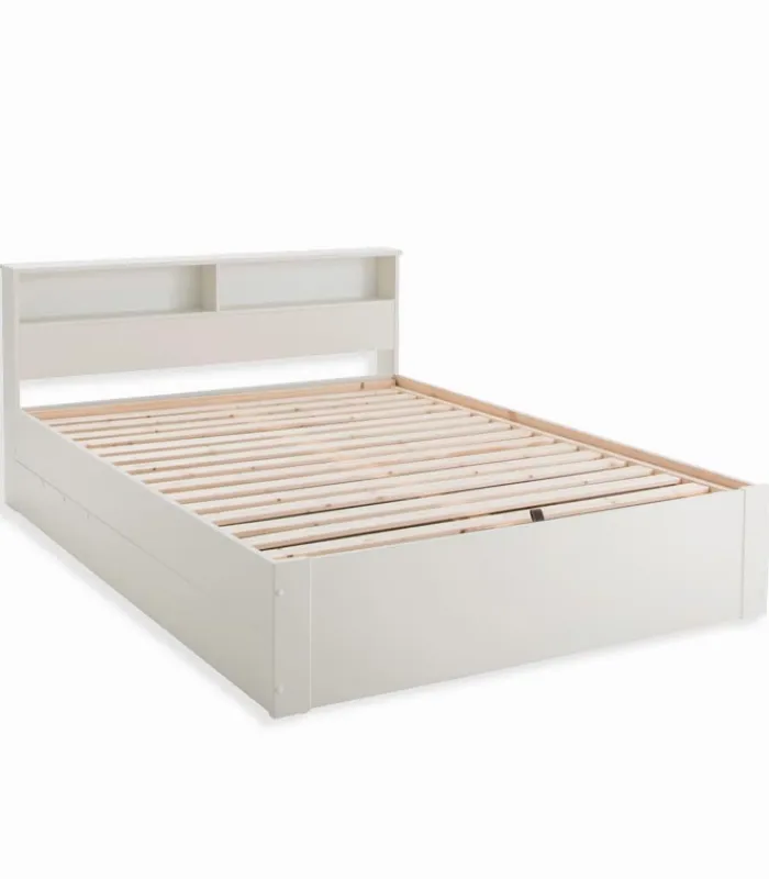 Lits|Cocktail Scandinave Lit coffre pin massif 2 places KAYA