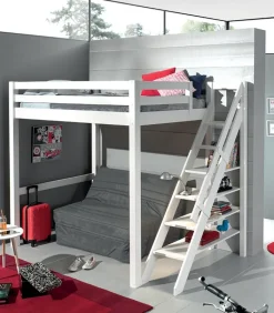 Lits|Cocktail Scandinave Lit mezzanine 2 places 140×200 LOFT