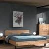 Lits|Cocktail Scandinave Lit pin massif brossé 2 places NORDLAND