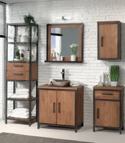 Découvrez Nos Meubles En Teck|Etagères & Colonnes|Cocktail Scandinave Meuble haut teck et métal BROWTON