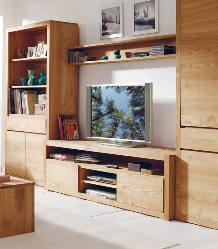 Meubles Tv|Cocktail Scandinave Meuble TV frêne massif L 180 cm HARTFORD