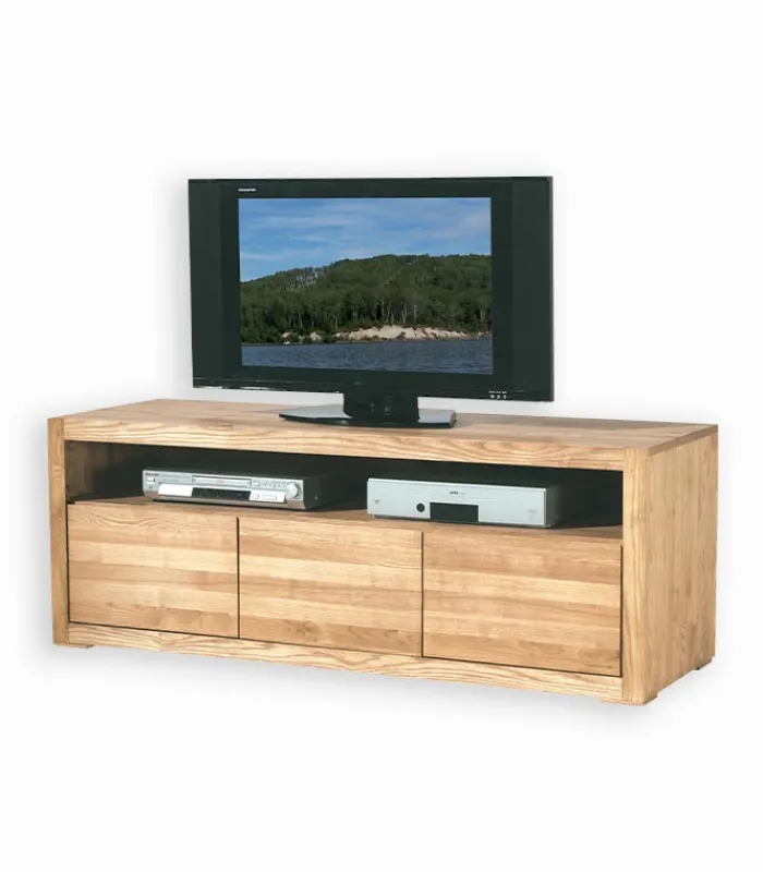 Meubles Tv|Cocktail Scandinave Meuble TV frêne massif 2 portes HARTFORD