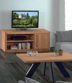 Meubles Tv|Cocktail Scandinave Meuble TV pin massif HJALMER