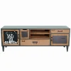 Meubles Tv|Cocktail Scandinave Meuble TV sapin massif et fer MINDY