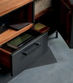 Découvrez Nos Meubles En Teck|Meubles Tv|Cocktail Scandinave Meuble TV teck recyclé 2 portes HEPBURN