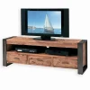 Découvrez Nos Meubles En Teck|Meubles Tv|Cocktail Scandinave Meuble TV teck recyclé 3 tiroirs VANCOUVER