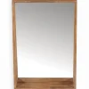 Miroirs|Miroirs & Cloisons|Cocktail Scandinave Miroir haut en chêne avec rebord