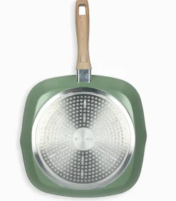 Accessoires Cuisine|Cocktail Scandinave Poêle carrée gril 28×28 cm STONE SAGE