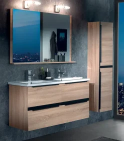 Meubles Avec Vasques|Cocktail Scandinave Salle de bains HELMA