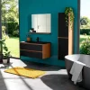 Meubles Avec Vasques|Cocktail Scandinave Salle de bains mural vasque noir SYLVAN