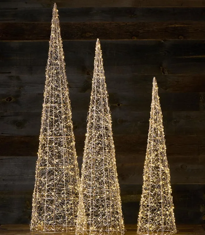 Décorations Led|Cocktail Scandinave Sapin conique lumineux MATALA