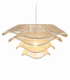 Suspensions|Cocktail Scandinave Suspension naturelle rotin MULTI-NIVEAUX Ø 60 cm