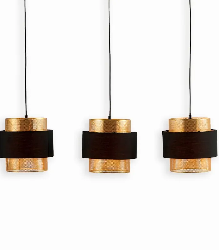 Suspensions|Cocktail Scandinave Suspension triple GOLDLINE