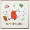 Enfants|Cocktail Scandinave Tableau toile HIPPOPOTAME