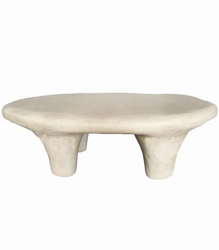 Tables Basses|Cocktail Scandinave Table basse blanche SANTORIN