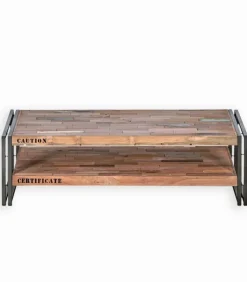 Tables Basses|Cocktail Scandinave Table basse bois de bateau L 120 cm SAMBA