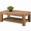 Tables Basses|Cocktail Scandinave Table basse chêne huilé double plateau NORWAY