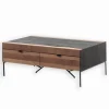 Découvrez Nos Meubles En Teck|Tables Basses|Cocktail Scandinave Table basse chêne teinté noir VALMO