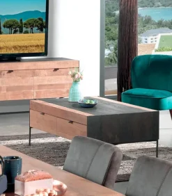 Découvrez Nos Meubles En Teck|Tables Basses|Cocktail Scandinave Table basse chêne teinté noir VALMO