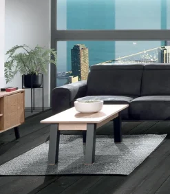Tables Basses|Cocktail Scandinave Table basse frêne massif brossé OREGON