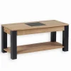 Tables Basses|Cocktail Scandinave Table basse frêne massif PIER