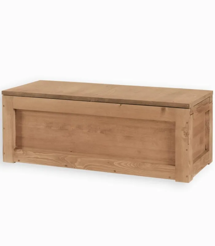 Tables Basses|Cocktail Scandinave Table basse pin massif ciré coffre MOVING