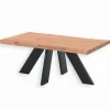 Tables Basses|Cocktail Scandinave Table basse pin massif pieds métal HJALMER