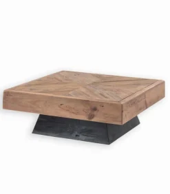 Tables Basses|Cocktail Scandinave Table basse pin recyclé L 100 cm KAHYT